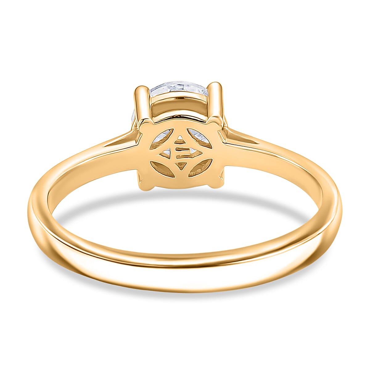 Mega Deals- Moissanite Round 6mm Solitaire Ring in Yellow Gold Tone 1.00 Ct. 8426876 5