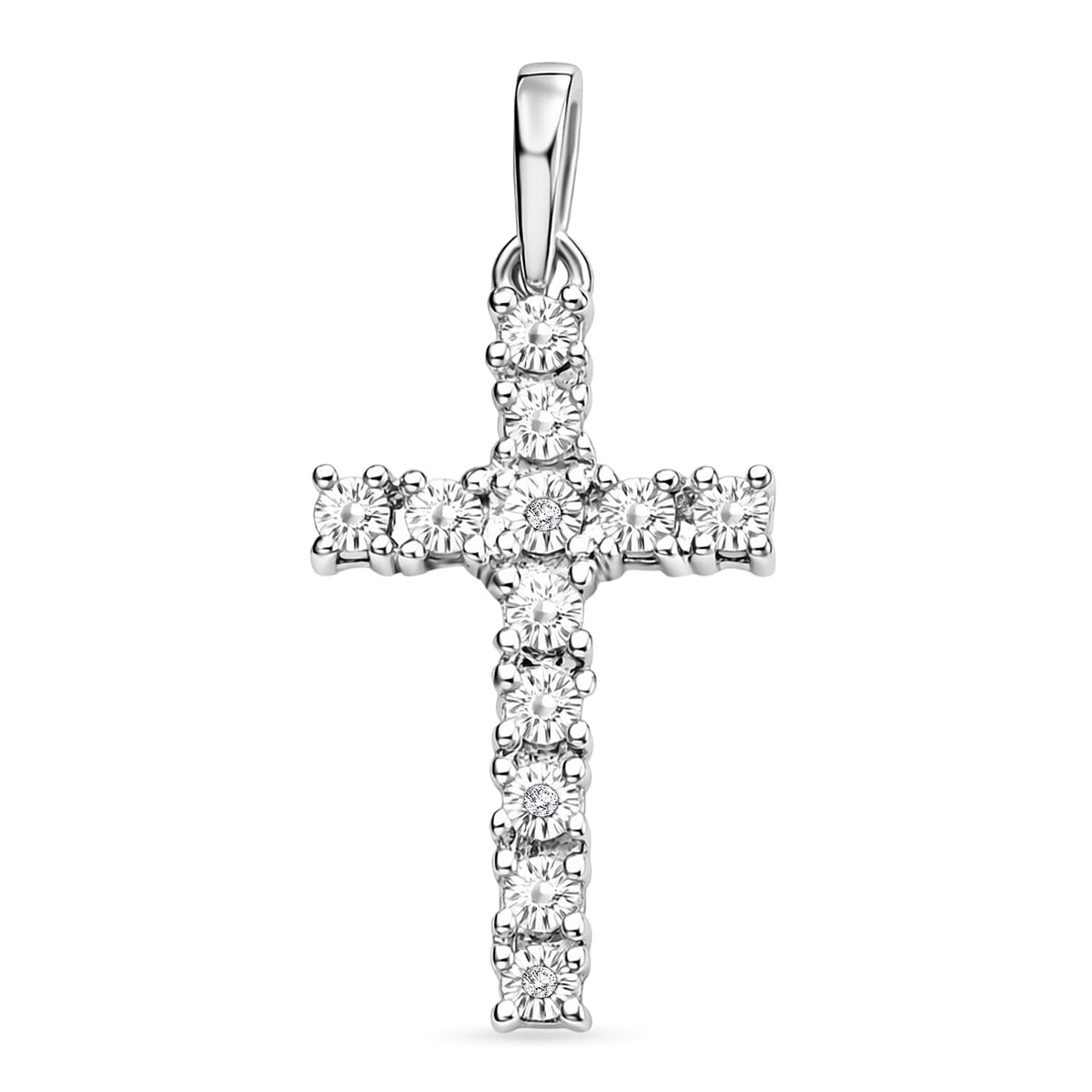 EverTrue Natural Diamond Cross Pendant 8515149 0