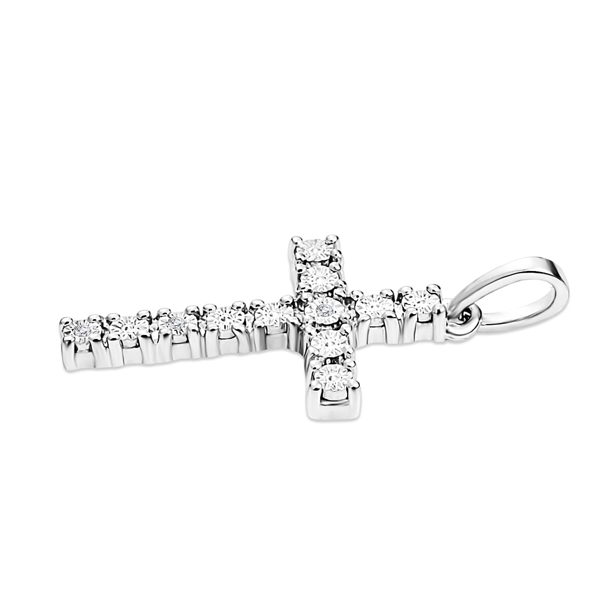 EverTrue Natural Diamond Cross Pendant 8515149 4
