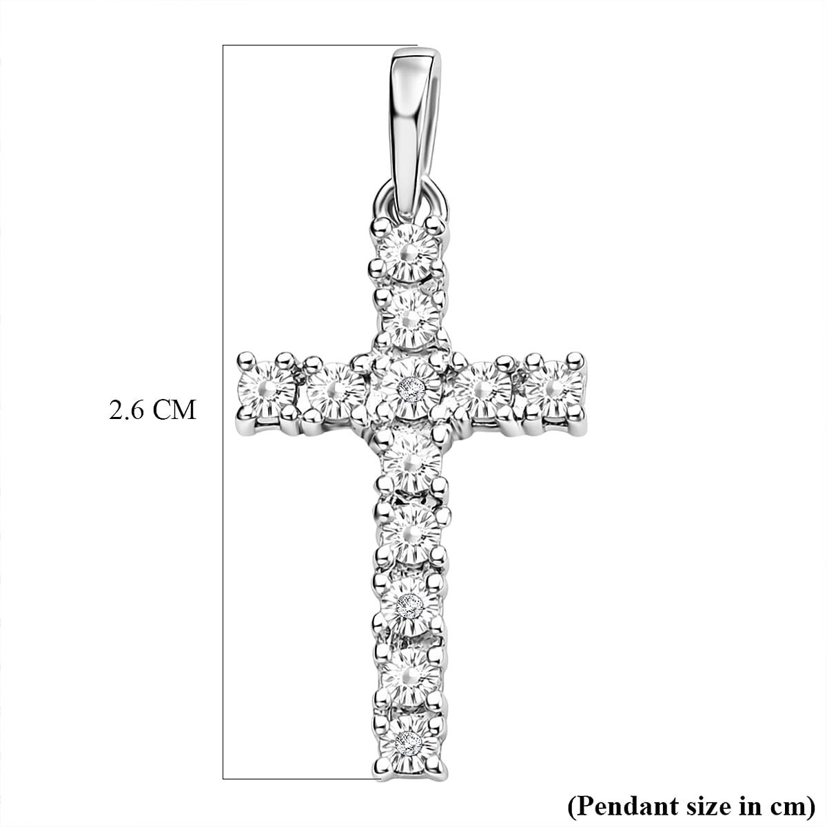 EverTrue Natural Diamond Cross Pendant 8515149 6