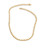 Bronzella Collection - EverTrue Square Link Necklace (Size - 20) with GB Lock Box in 18K Yellow Gold Plating