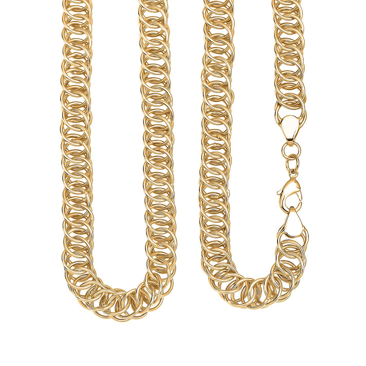 EverTrue Bronzella Collection - Infinity Link Necklace (Size -20) with Lobster Clasp in 18K Yellow Gold Plating 8505875 1