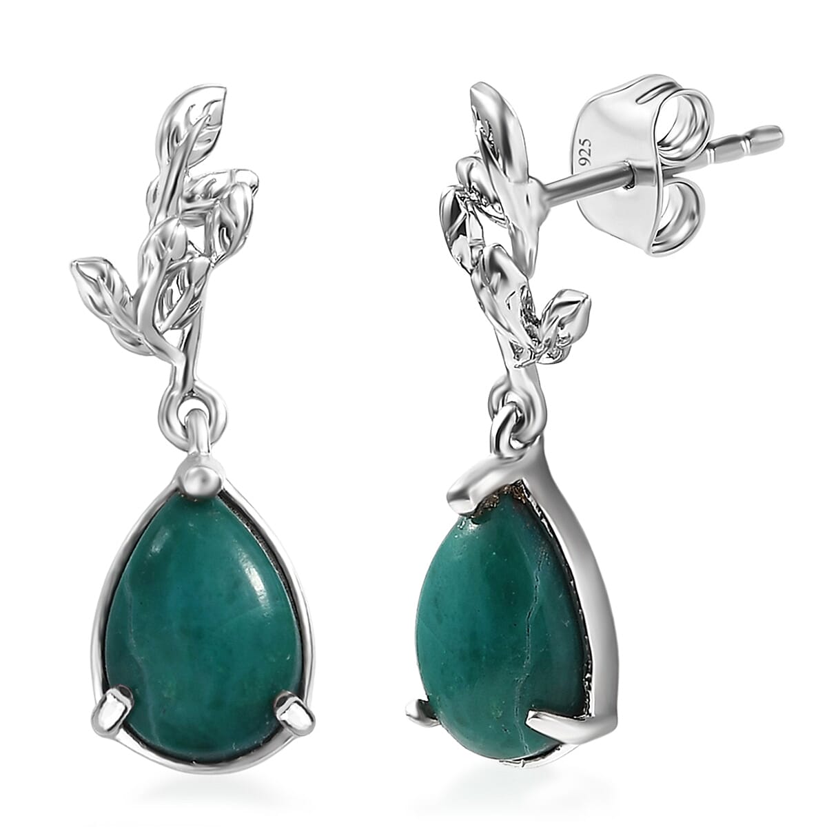 EverTrue Opalina Leafy Vine Dangling Earring in Silver Plated 3.20 Ct. 8320097 0