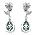 EverTrue Opalina Dangling Earring in Silver Plated 3.20 Ct.