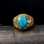 EverTrue Opalina Solitaire Ring in Yellow Gold Plated 5.01 Ct.