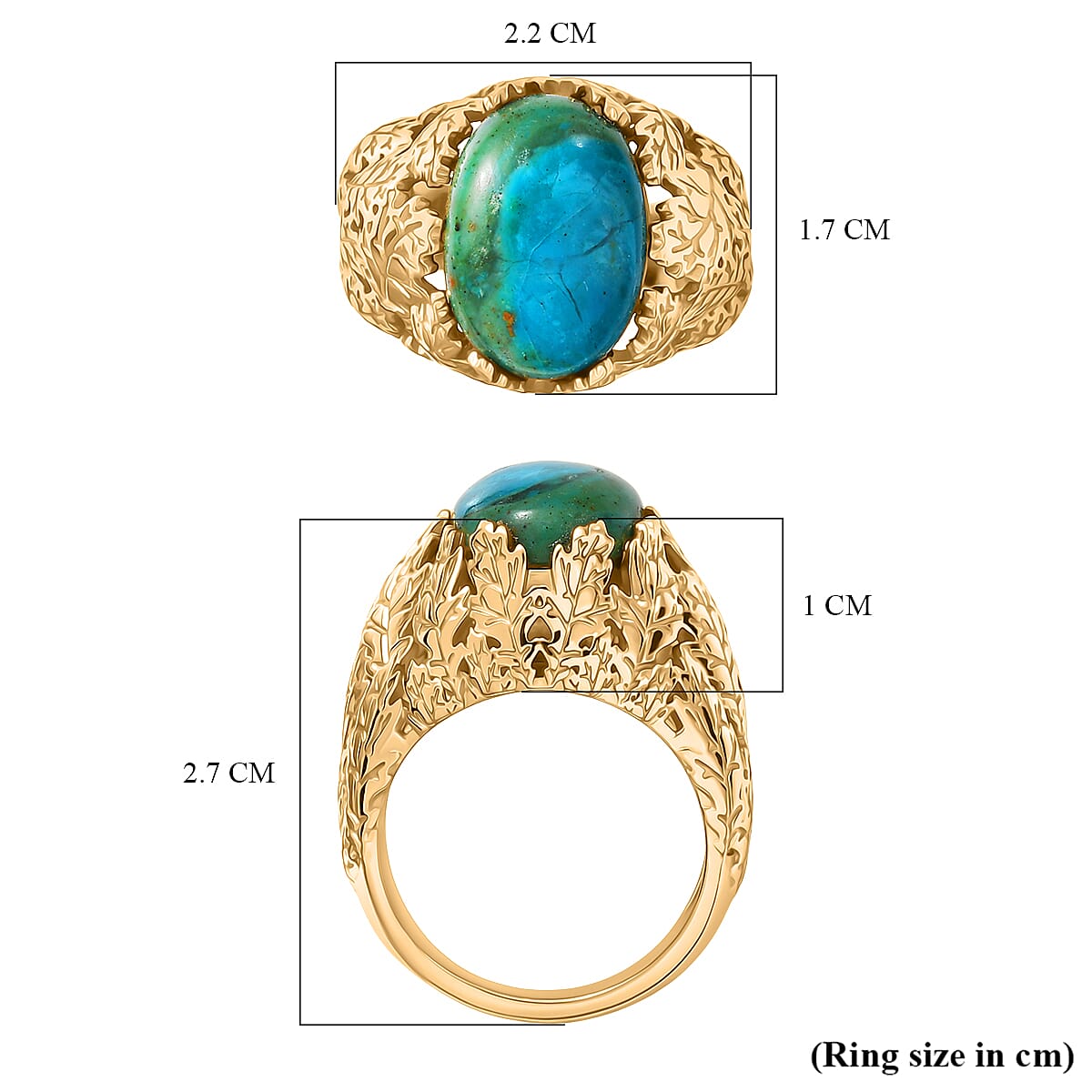 EverTrue Opalina Solitaire Ring in Yellow Gold Plated 5.01 Ct. 8325963 6
