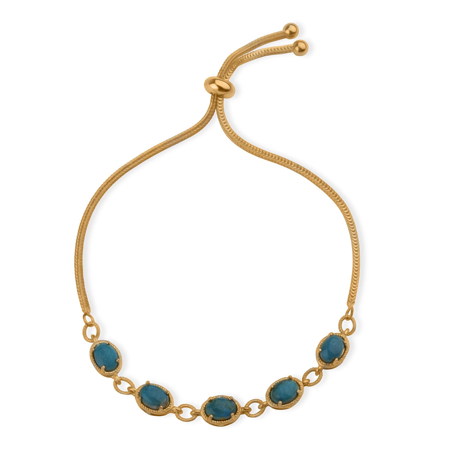 EverTrue Opalina Motif Linked Bracelet (Size 10.5) in Yellow Gold Plated 4.27 Ct. 8304242 0