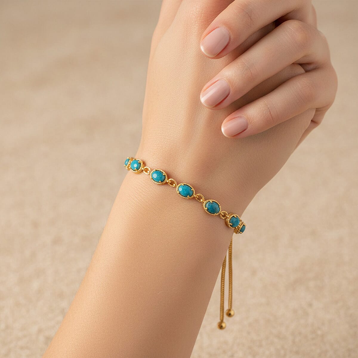 EverTrue Opalina Motif Linked Bracelet (Size 10.5) in Yellow Gold Plated 4.27 Ct. 8304242 1