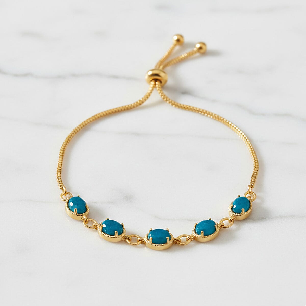 EverTrue Opalina Motif Linked Bracelet (Size 10.5) in Yellow Gold Plated 4.27 Ct. 8304242 2