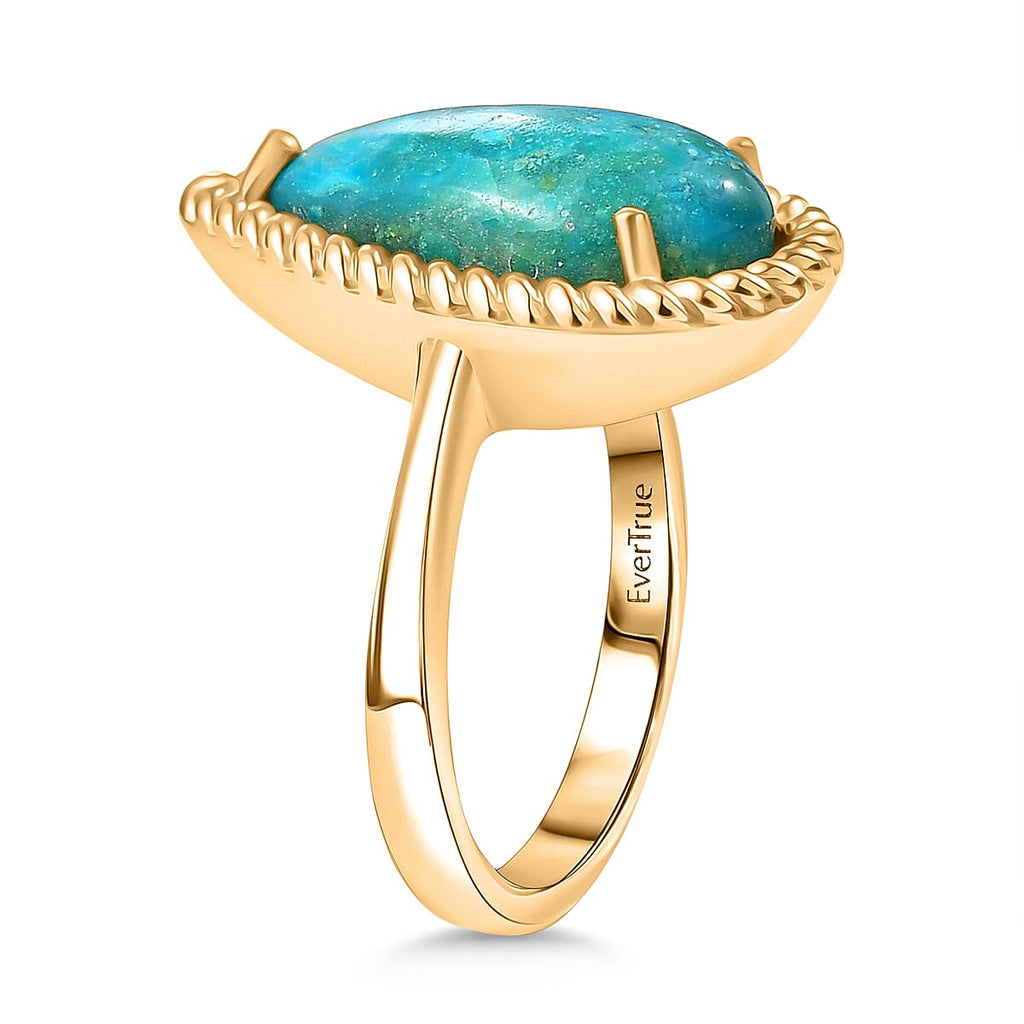 EverTrue Opalina Solitaire Ring in Yellow Gold Plated 4.70 Ct.