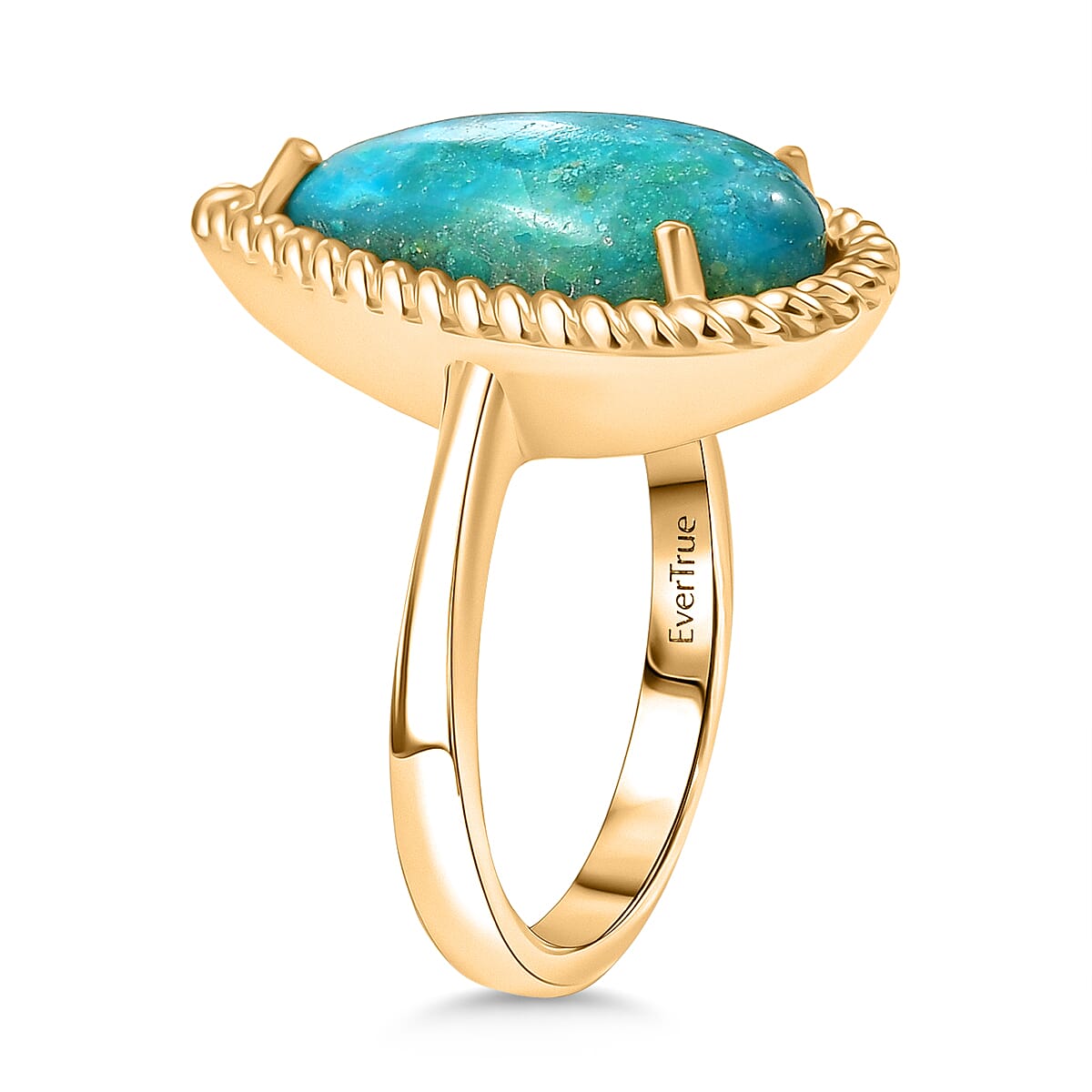 EverTrue Opalina Solitaire Ring in Yellow Gold Plated 4.70 Ct. 8320139 4