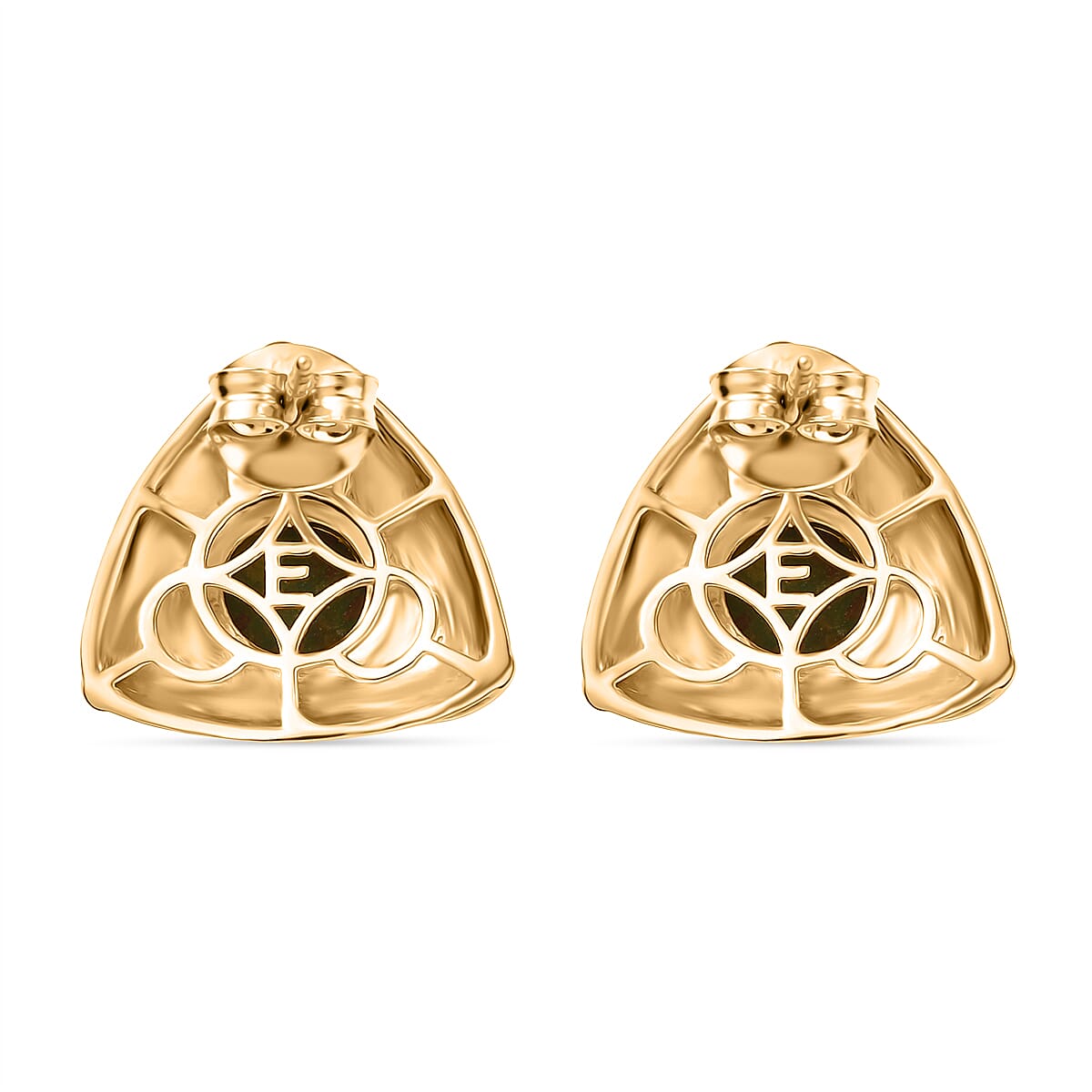EverTrue Opalina Solitaire Stud Push Post Earring in Yellow Gold Plated 2.80 Ct. 8310075 5