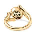 EverTrue Opalina & White Zircon Ring in Yellow Gold Plated 1.80 Ct.
