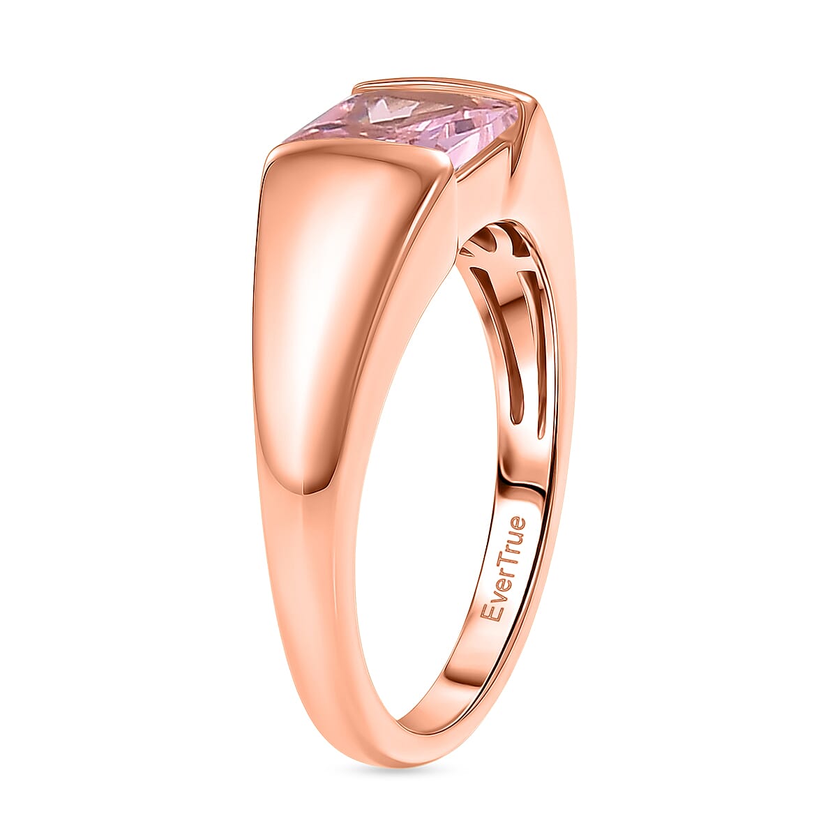 Pink Cubic Zirconia Solitaire Band Ring in Rose 1.76 Ct. 8498532 4