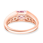 Pink Cubic Zirconia Solitaire Band Ring in Rose 1.76 Ct.