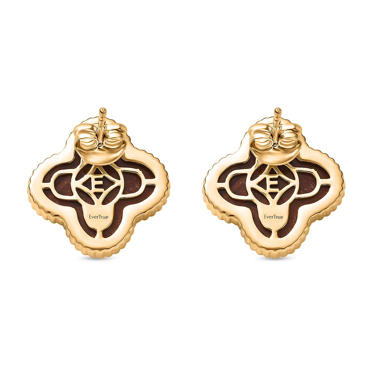 EverTrue Red Tiger Eye Earring with Push Back in Yellow Gold Plated 17.82 Ct. 8252088 5
