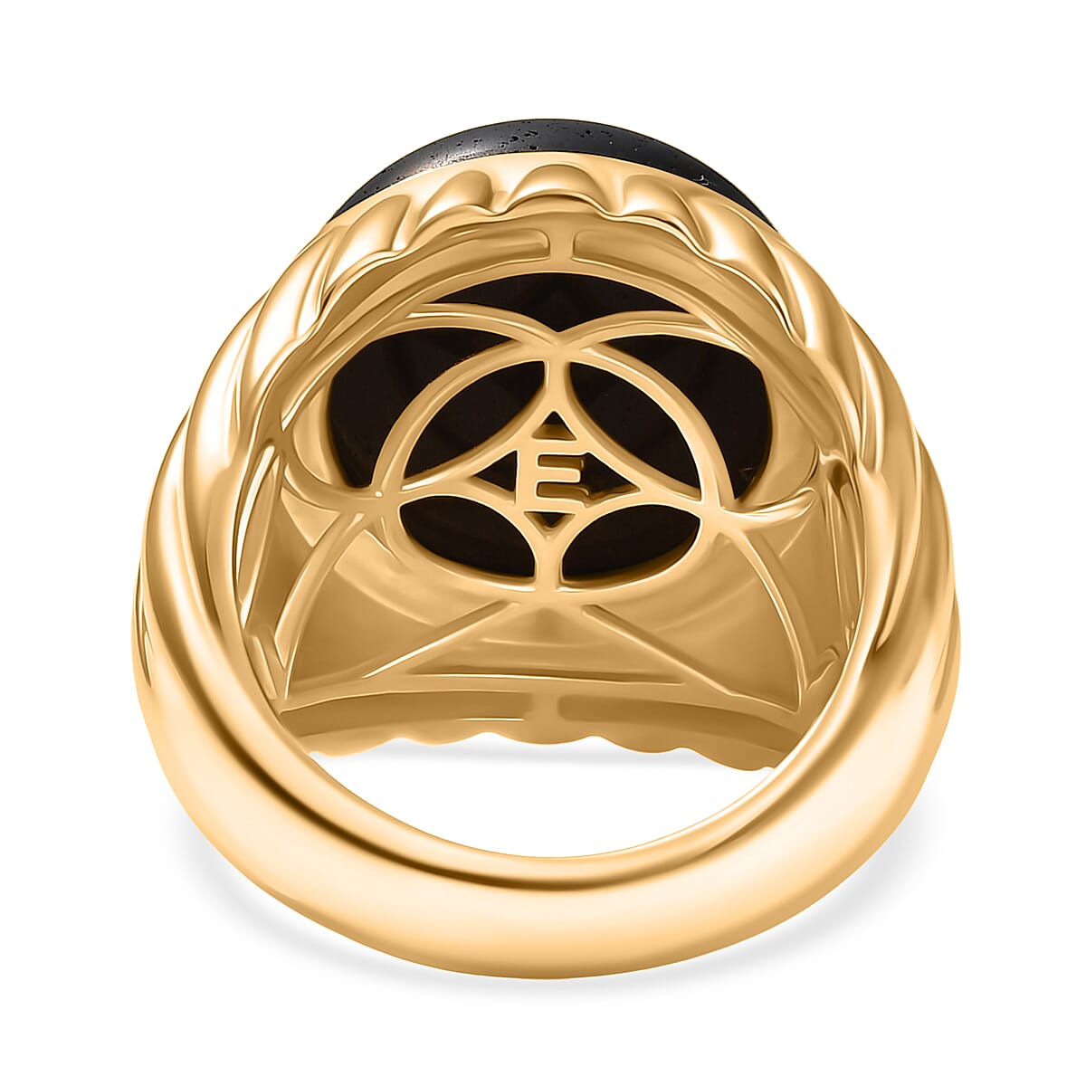 EverTrue Red Tiger Eye Solitaire Ring in Yellow Gold Plated 12.36 Ct. 8252128 5