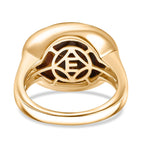 EverTrue Red Tiger Eye Solitaire Ring in Yellow Gold Plated 9.95 Ct.