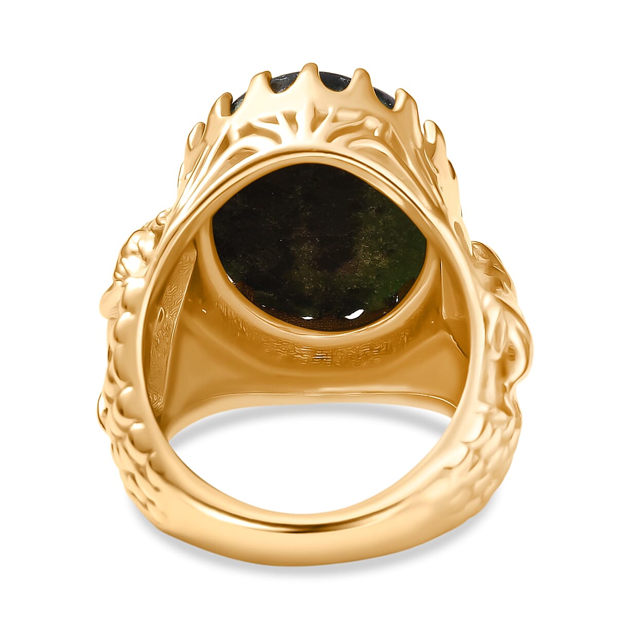 EverTrue Ruby Zoisite Solitaire Ring in Yellow Gold Plated 14.93 Ct. 8266118 5
