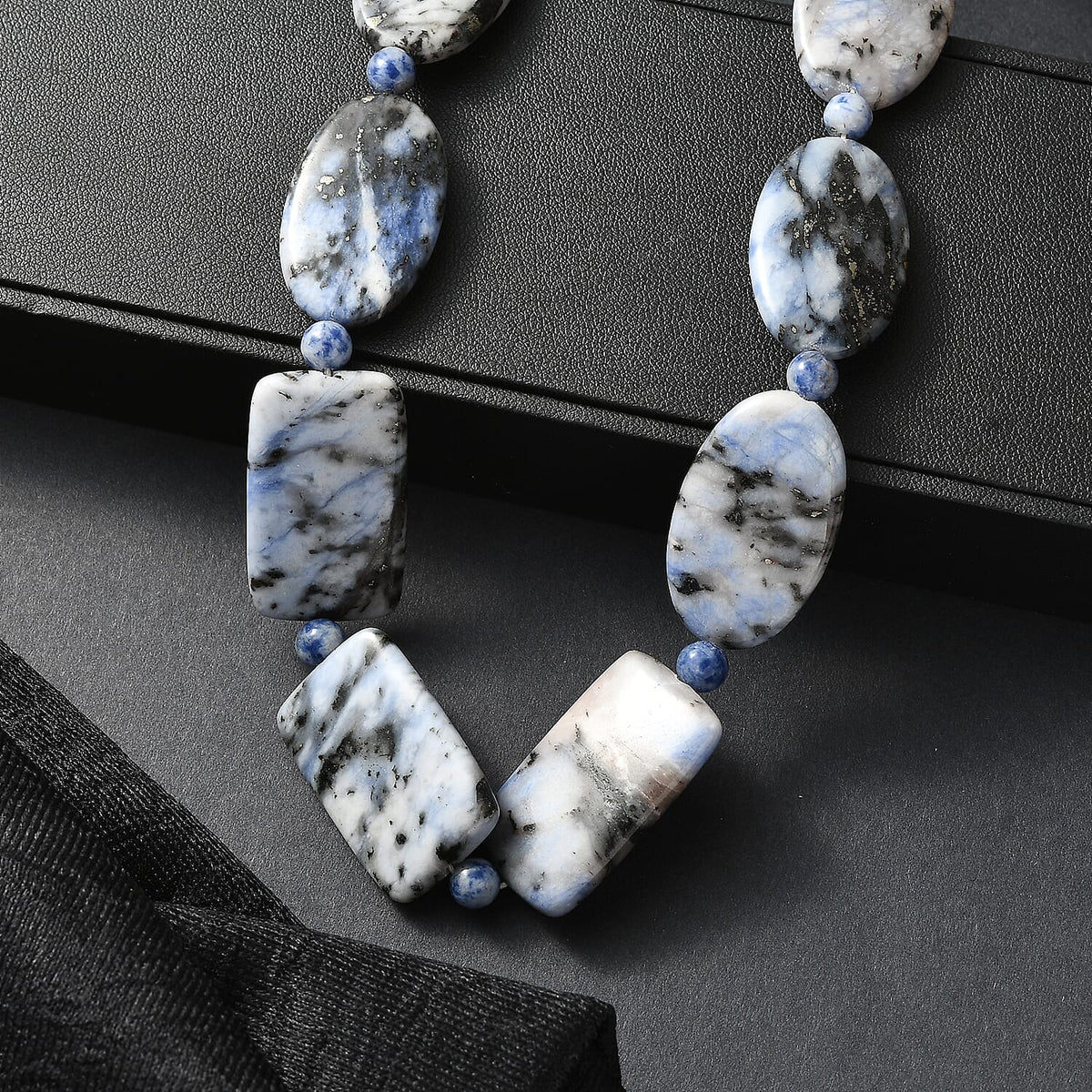 EverTrue Sodalite Necklace (Size - 20 + 1-inch Ext.) with Senorita Clasp in Silvertone 380 Ct. 8273826 2
