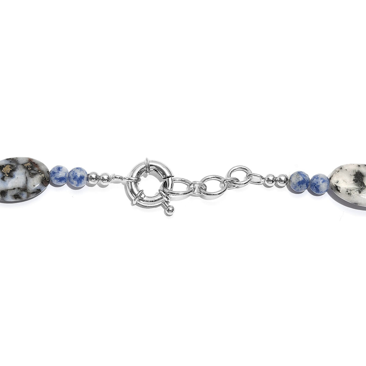 EverTrue Sodalite Necklace (Size - 20 + 1-inch Ext.) with Senorita Clasp in Silvertone 380 Ct. 8273826 4
