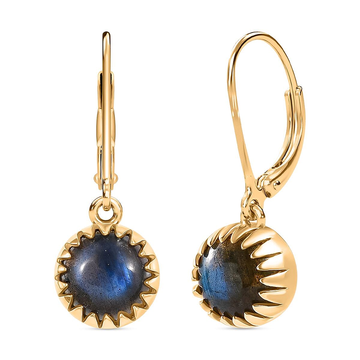 EverTrue Solitaire Lever Back Earring Pure Yellow Brass Mix Metal  4.332  Ct. 8247528 0
