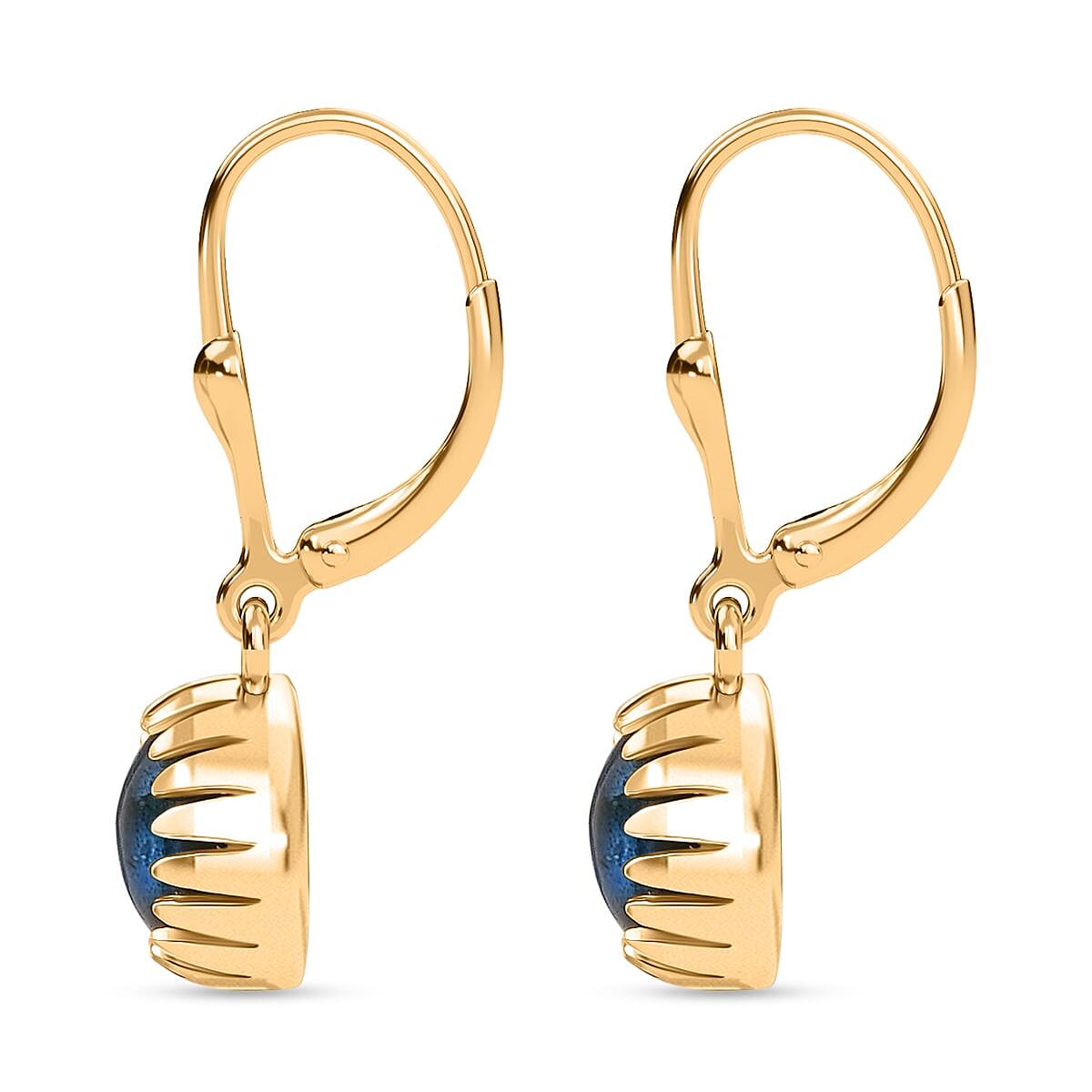EverTrue Solitaire Lever Back Earring Pure Yellow Brass Mix Metal  4.332  Ct. 8247528 3