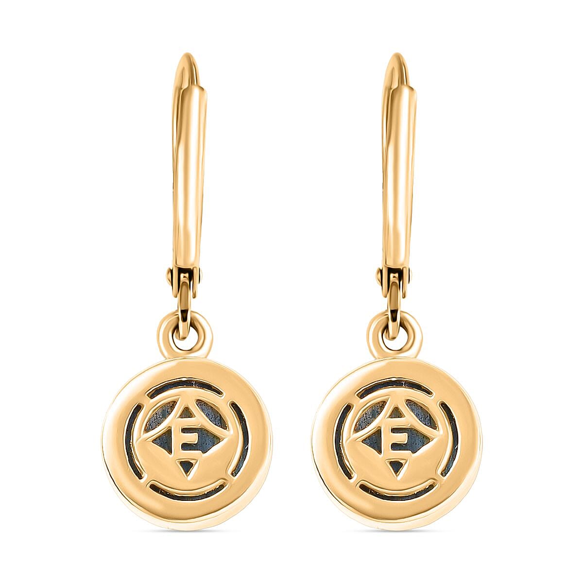 EverTrue Solitaire Lever Back Earring Pure Yellow Brass Mix Metal  4.332  Ct. 8247528 4