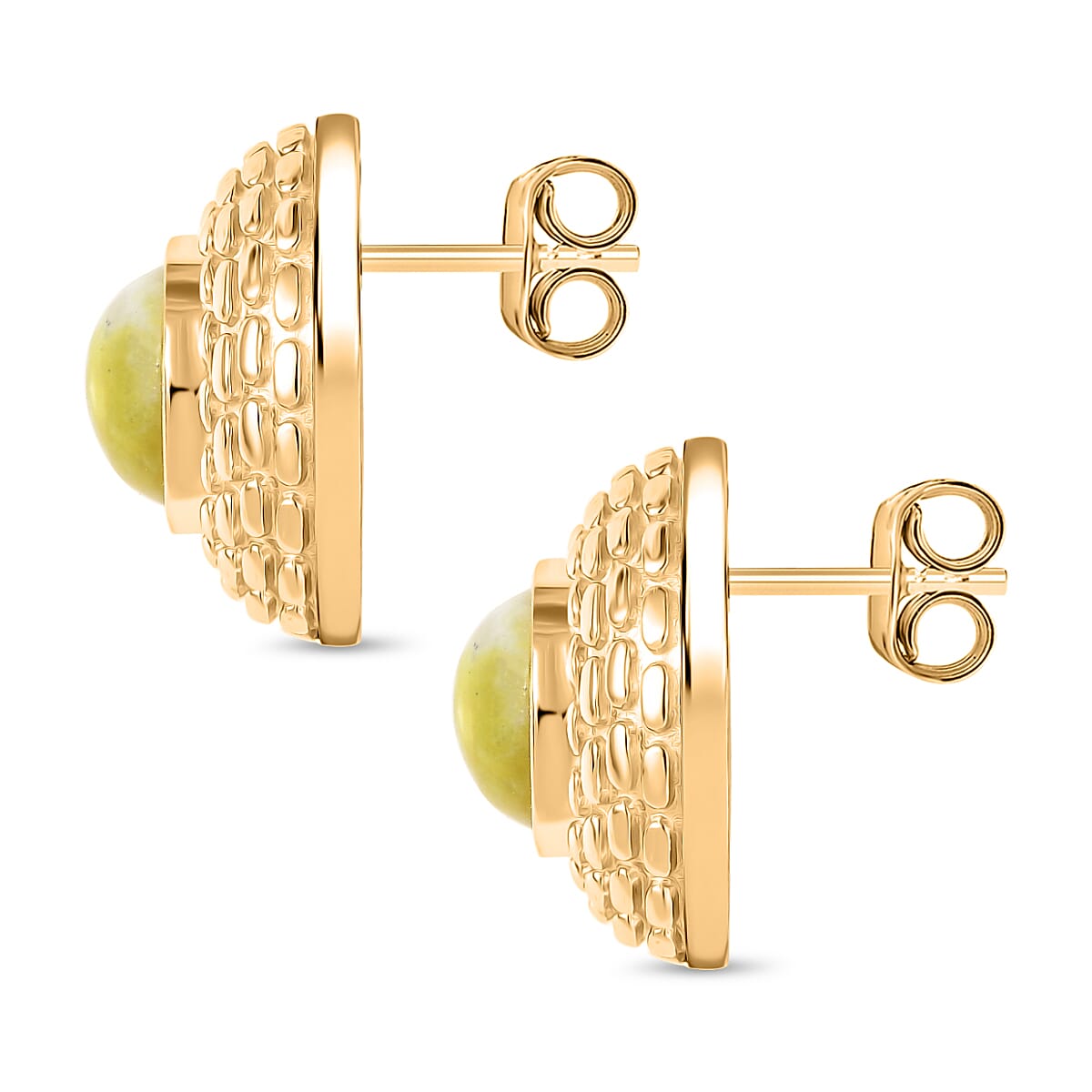 EverTrue Solitaire Stud Push Post Earring in Yellow Gold Tone 4.29 Ct. 8296386 4