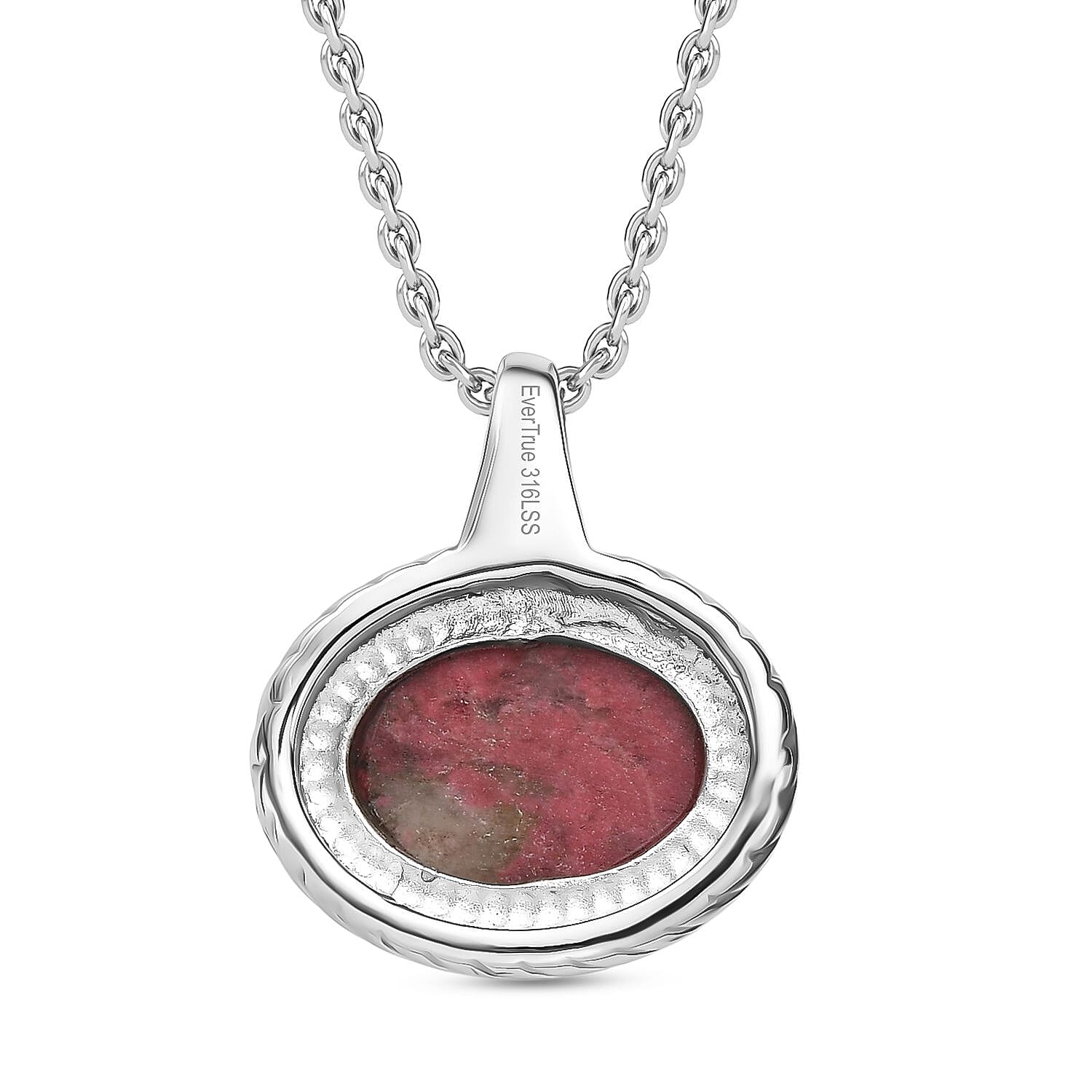 EverTrue Natural Thulite Pendant with Chain (Size 20) 8.36 Ct. 4421579 5