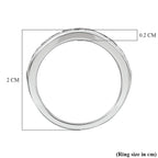 EverTrue Natural White Diamond Half Eternity Band Ring
