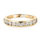 EverTrue Natural White Diamond Half Eternity Band Ring