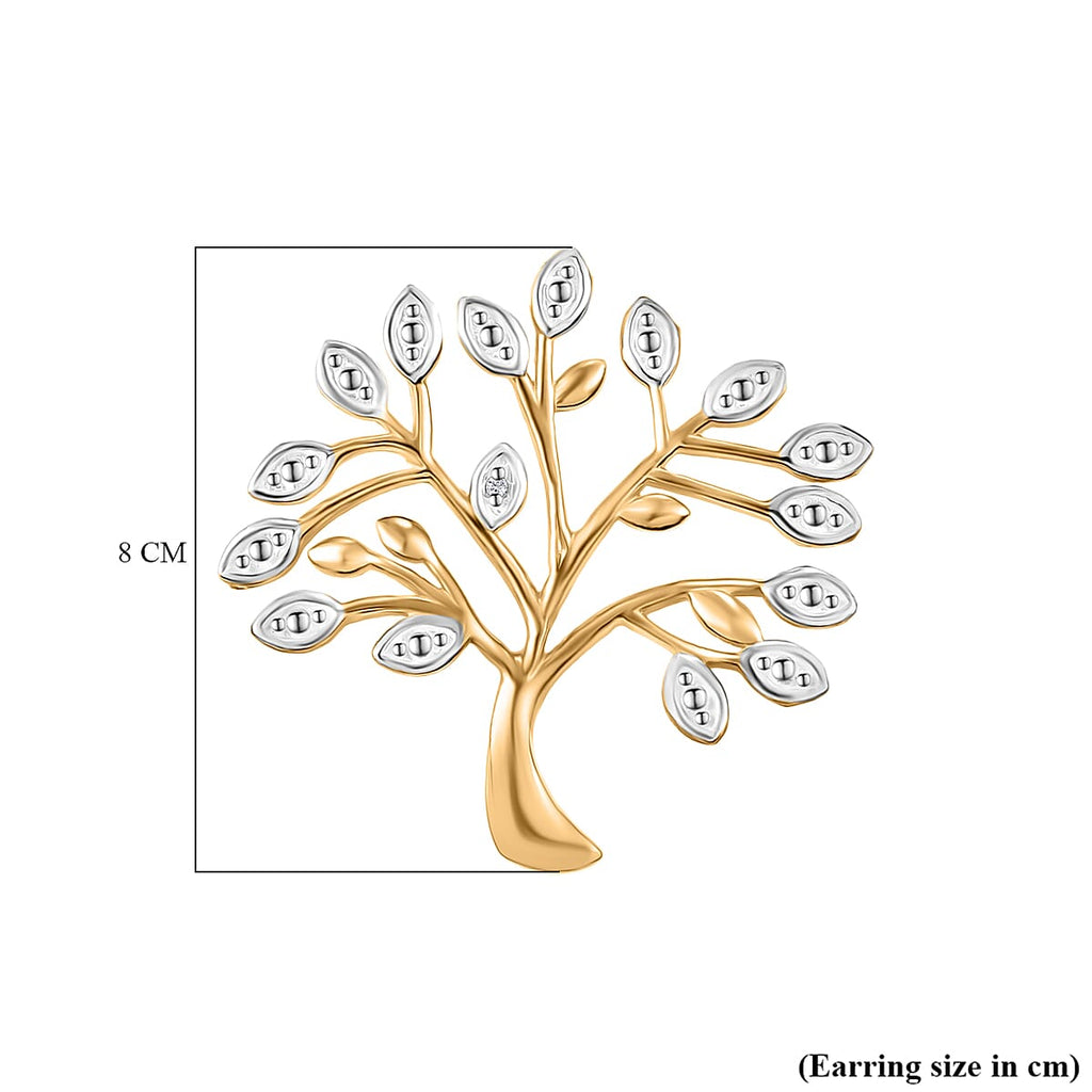 EverTrue White Diamond Tree Earring
