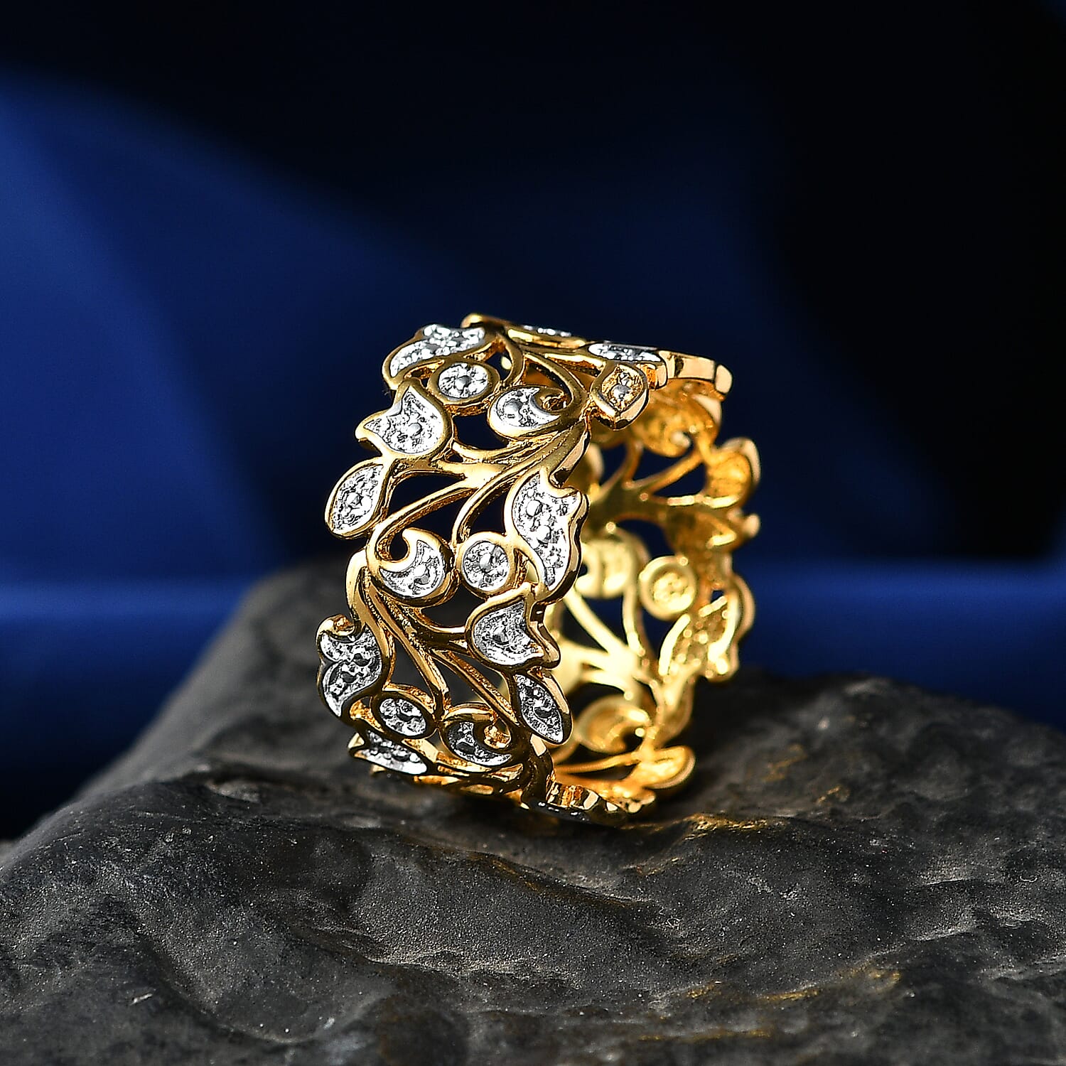 EverTrue White Diamond Ring in Yellow Gold Tone 8516471 3