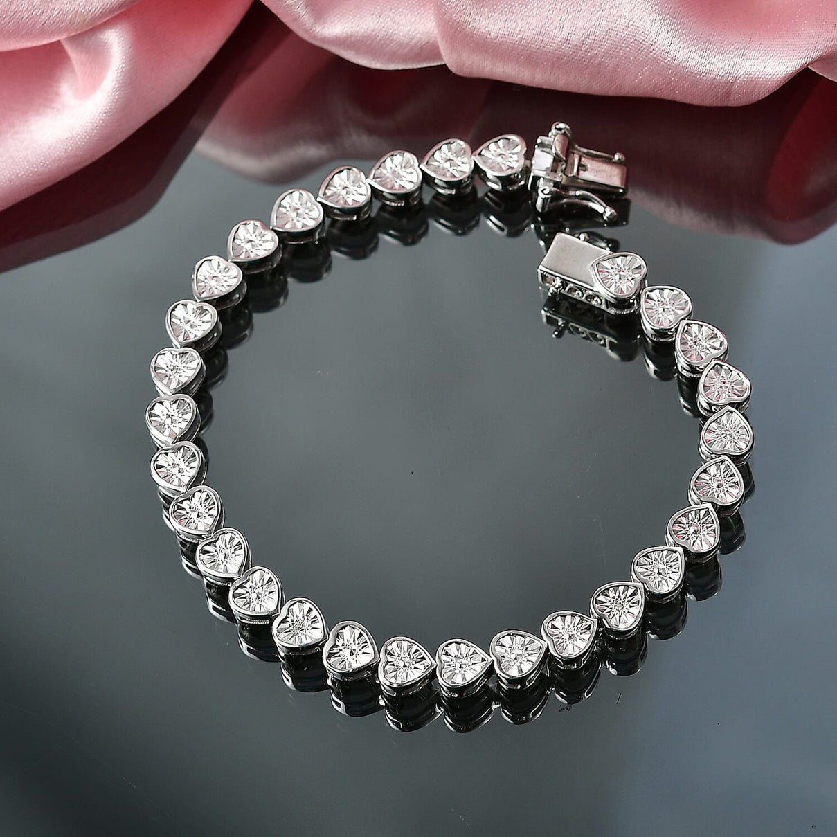 EverTrue White Diamond Tennis Bracelet -White (Size - 7.5) 8480178 3