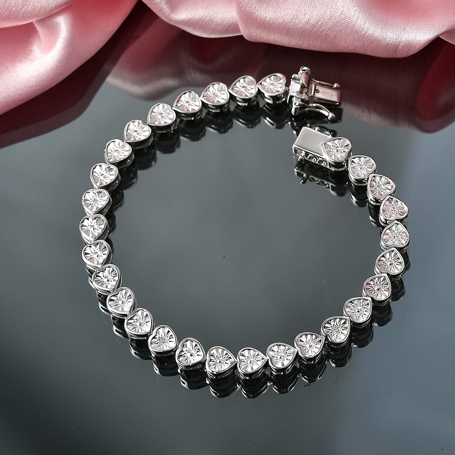EverTrue White Diamond Tennis Bracelet -White (Size - 7.5) 8480178 3