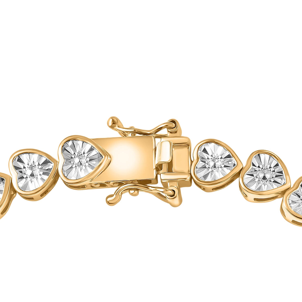 EverTrue White Diamond Tennis Bracelet - Yellow (Size - 7.5) V32520320 4