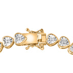 EverTrue White Diamond Tennis Bracelet - Yellow (Size - 7.5)