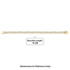 EverTrue White Diamond Tennis Bracelet - Yellow (Size - 7.5)