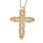 Natural Golconda Diamond Topaz Pendant with Chain (Size 20) in Yellow Gold Plating 3.66 Ct.