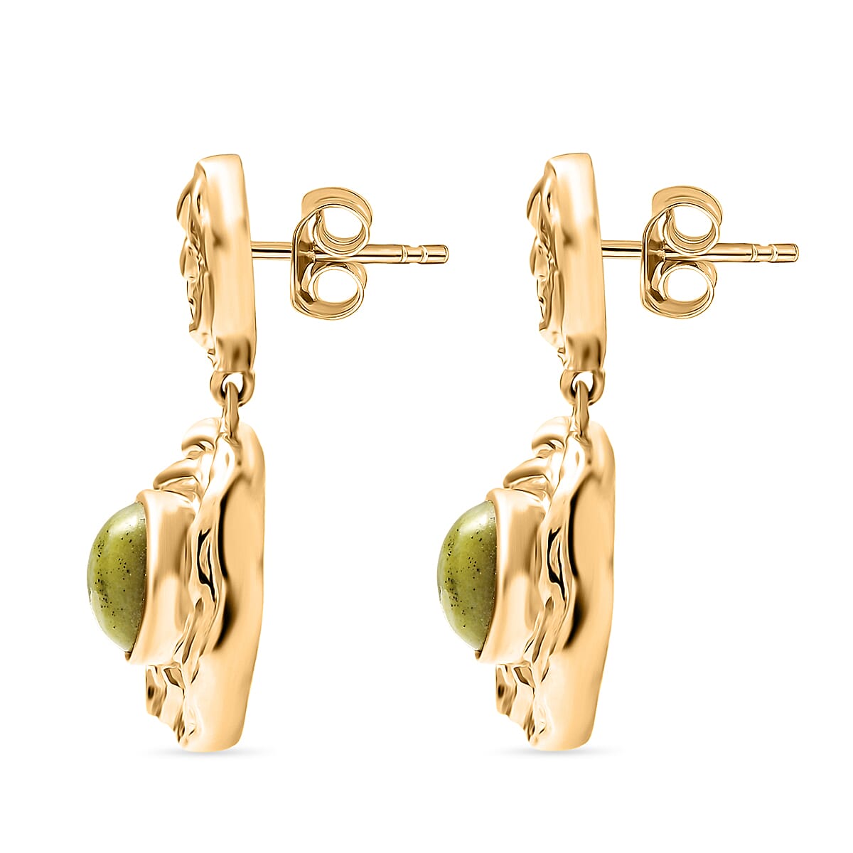 EverTrue White Zircon Earring in Yellow Gold Tone 4.45 Ct. 8297357 4