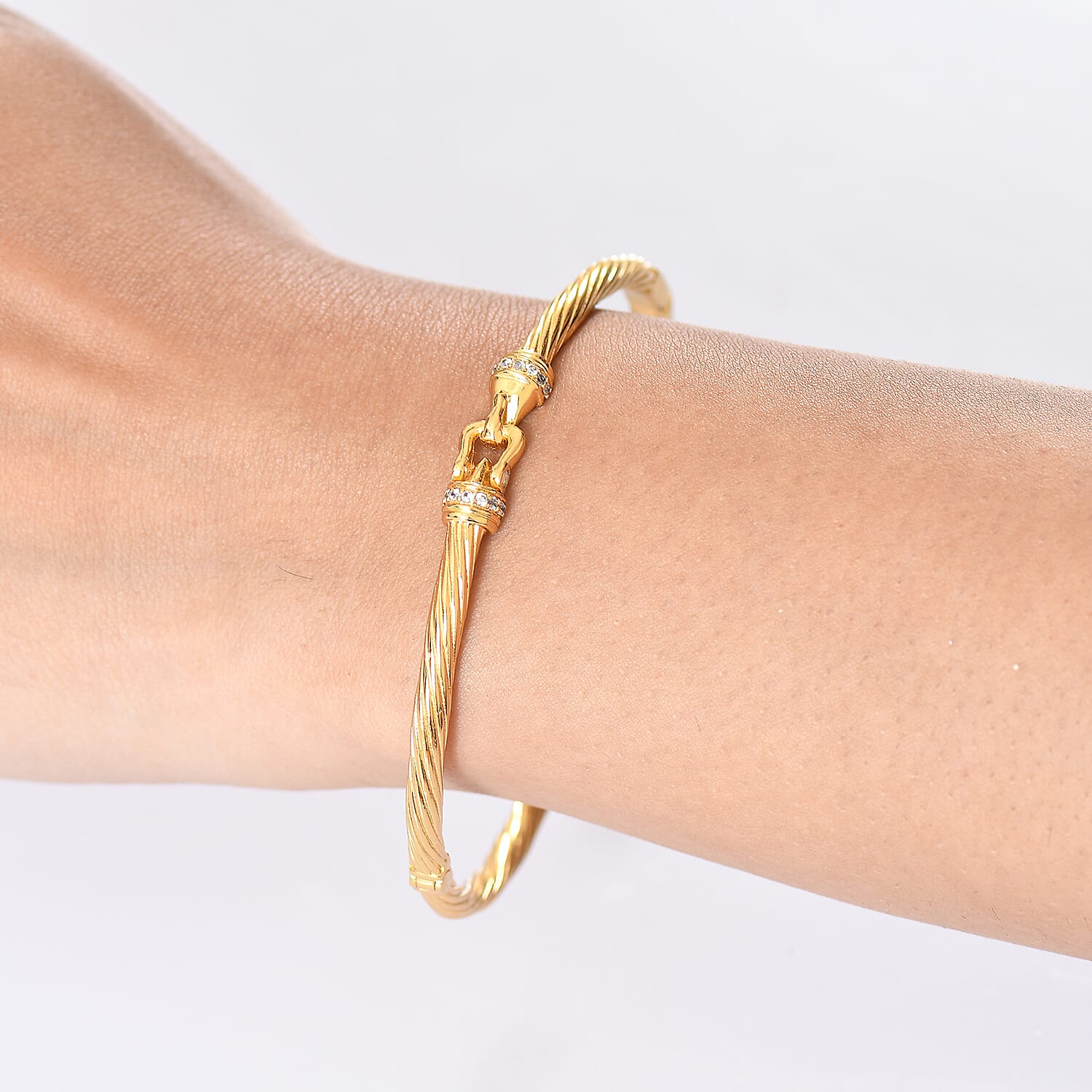 Designer Inspired - White Zircon Full Bangle 8243927 3