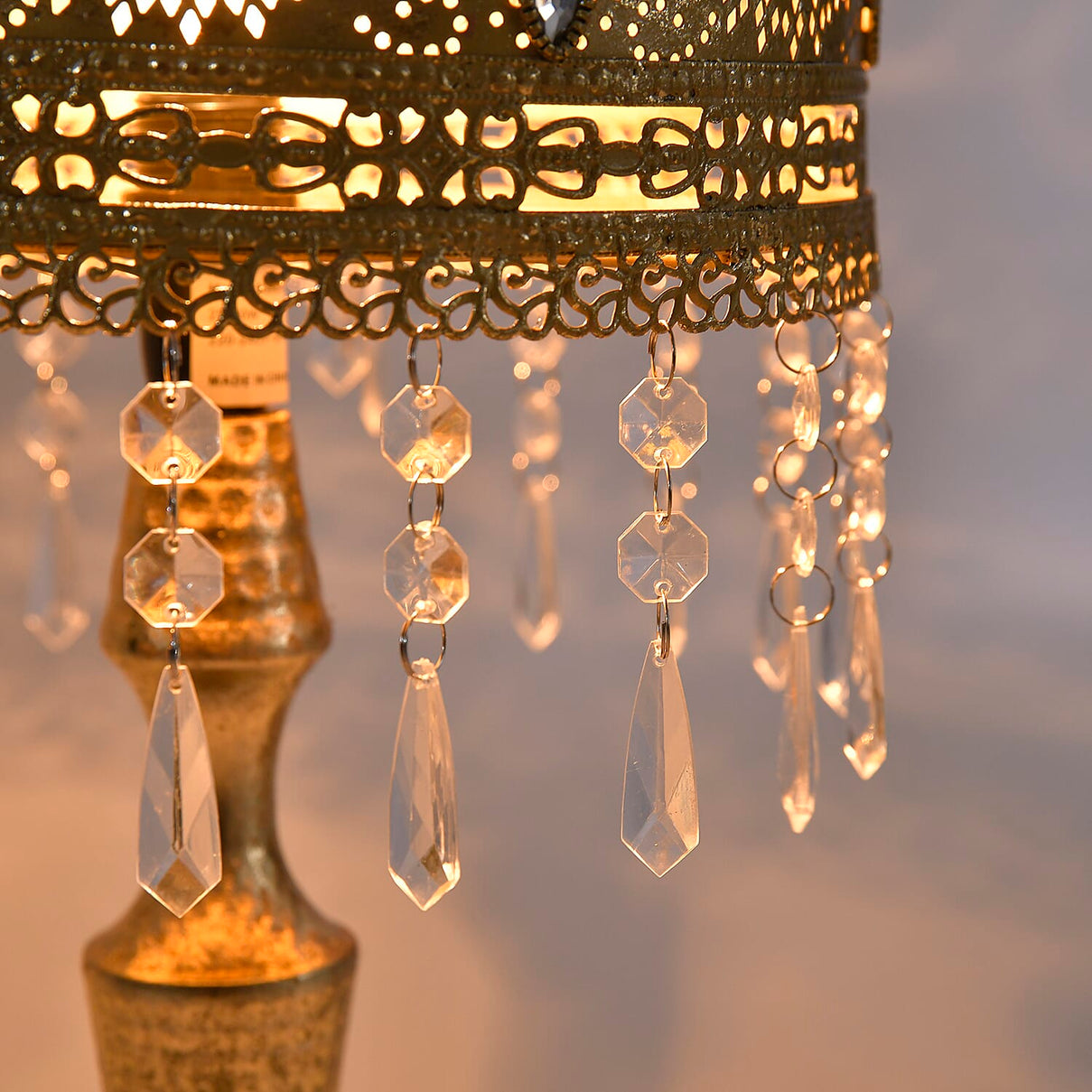 Table Lamp One Size- Brass &amp; Multicolor 7849028 3