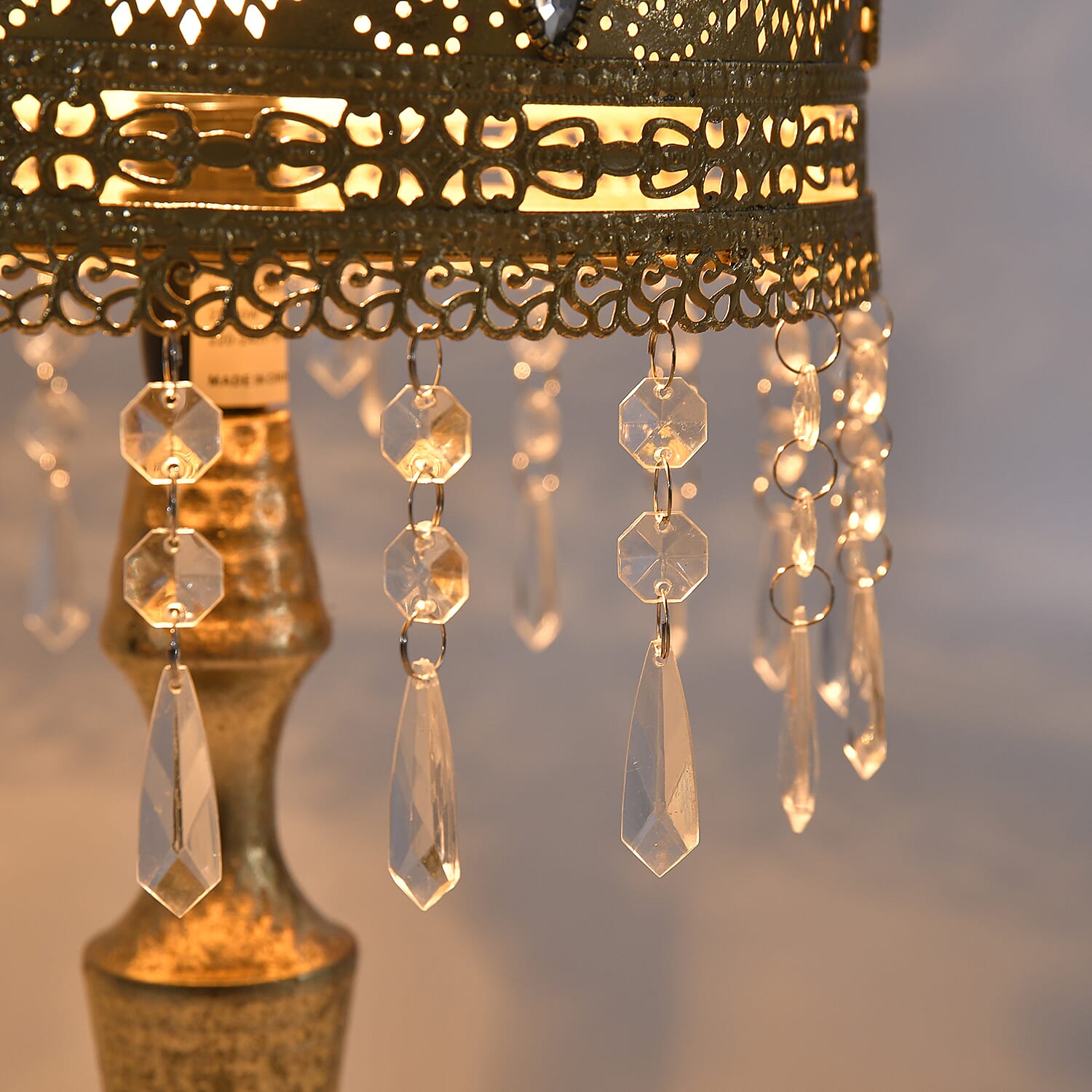 Table Lamp One Size- Brass &amp; Multicolor 7849028 3