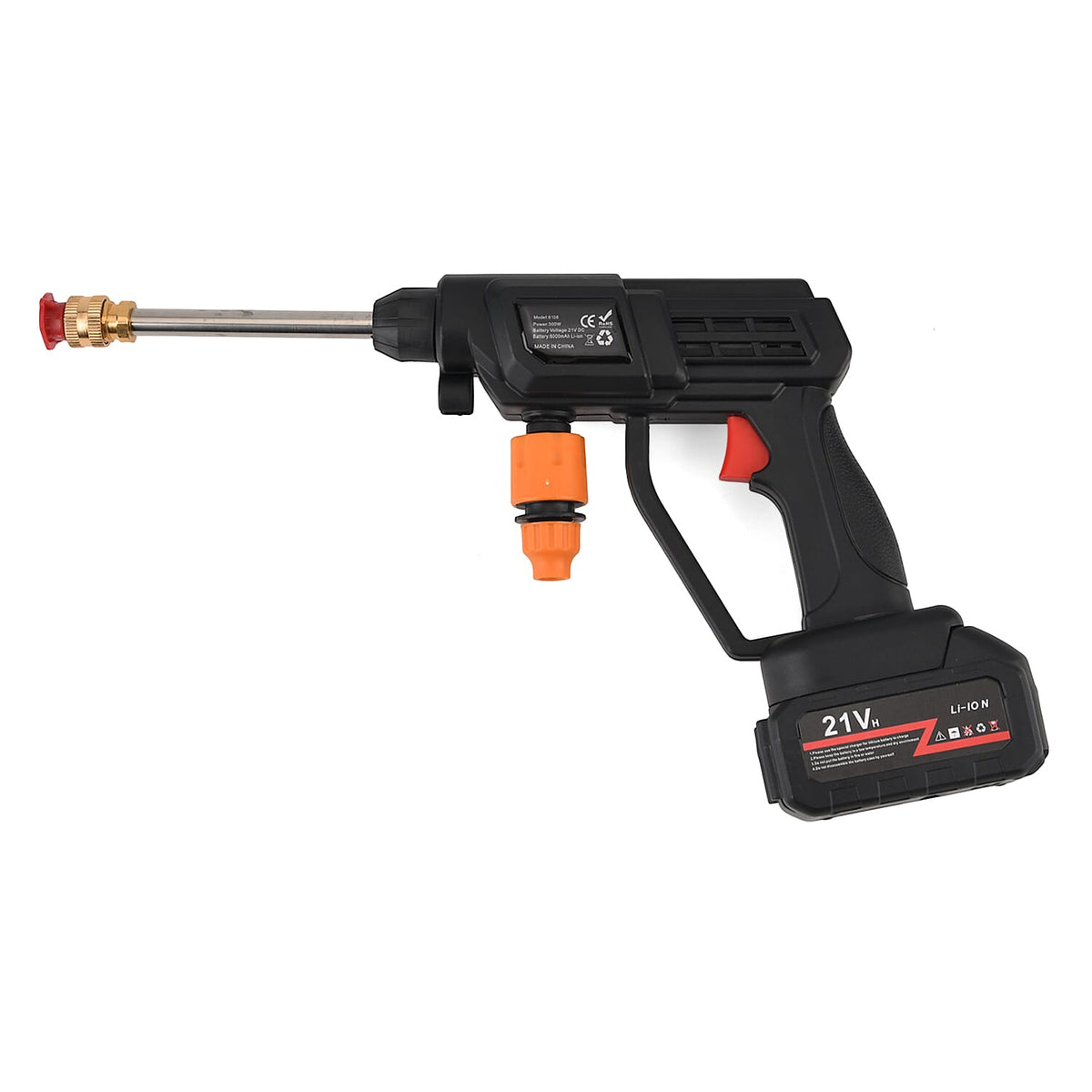 Livmore Handheld Cordless Pressure Washer - 26 bar Pressure for strong water flow. Up To 30 Min Cordless Charge  Black V32515726 0