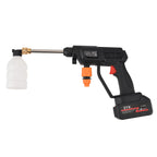 Livmore Handheld Cordless Pressure Washer - 26 bar Pressure for strong water flow. Up To 30 Min Cordless Charge  Black