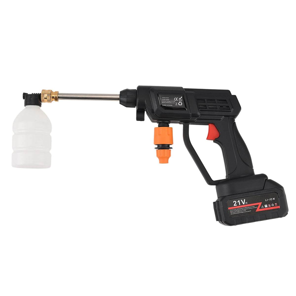 Livmore Handheld Cordless Pressure Washer - 26 bar Pressure for strong water flow. Up To 30 Min Cordless Charge  Black V32515726 4