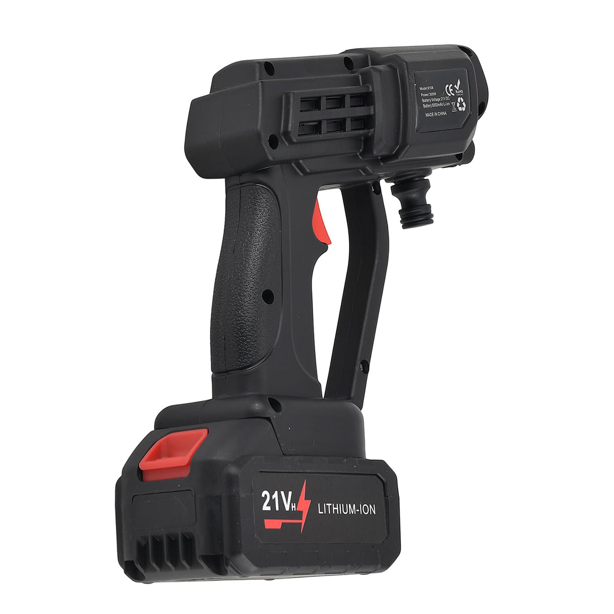 Livmore Handheld Cordless Pressure Washer - 26 bar Pressure for strong water flow. Up To 30 Min Cordless Charge  Black V32515726 7