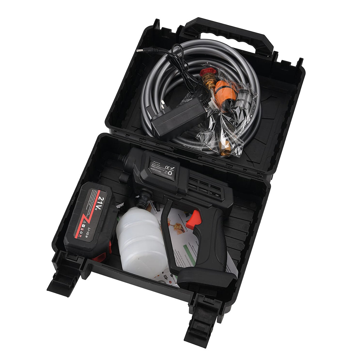 Livmore Handheld Cordless Pressure Washer - 26 bar Pressure for strong water flow. Up To 30 Min Cordless Charge  Black V32515726 9