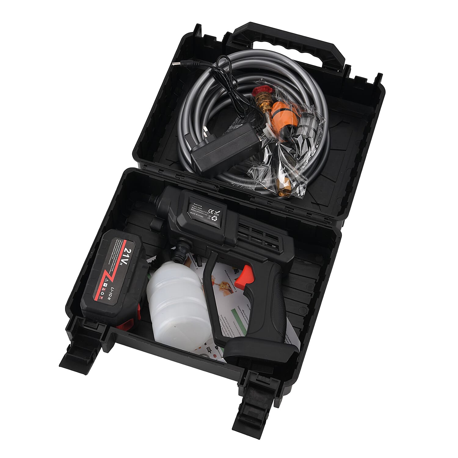 Livmore Handheld Cordless Pressure Washer - 26 bar Pressure for strong water flow. Up To 30 Min Cordless Charge  Black V32515726 9